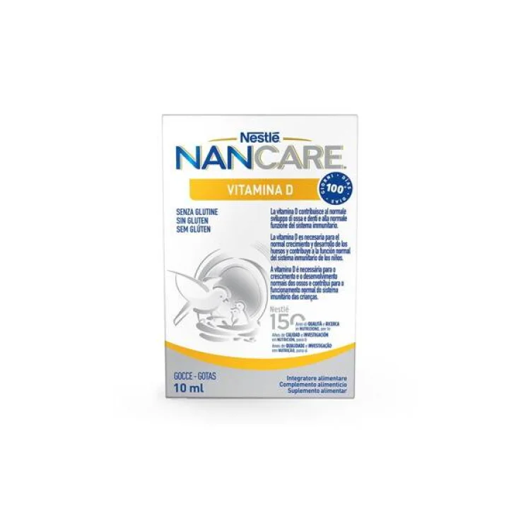 Nestlè Nancare Vitamina D Integratore di Vitamina D per Bambiineni 10 ml