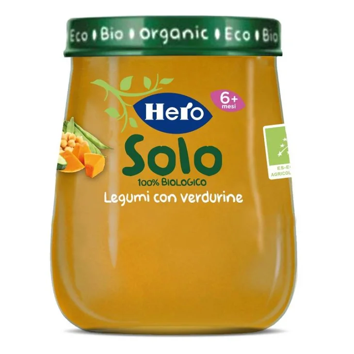 Hero Baby Solo Omogeneizzato Legumi e Verdure Bio 120 g