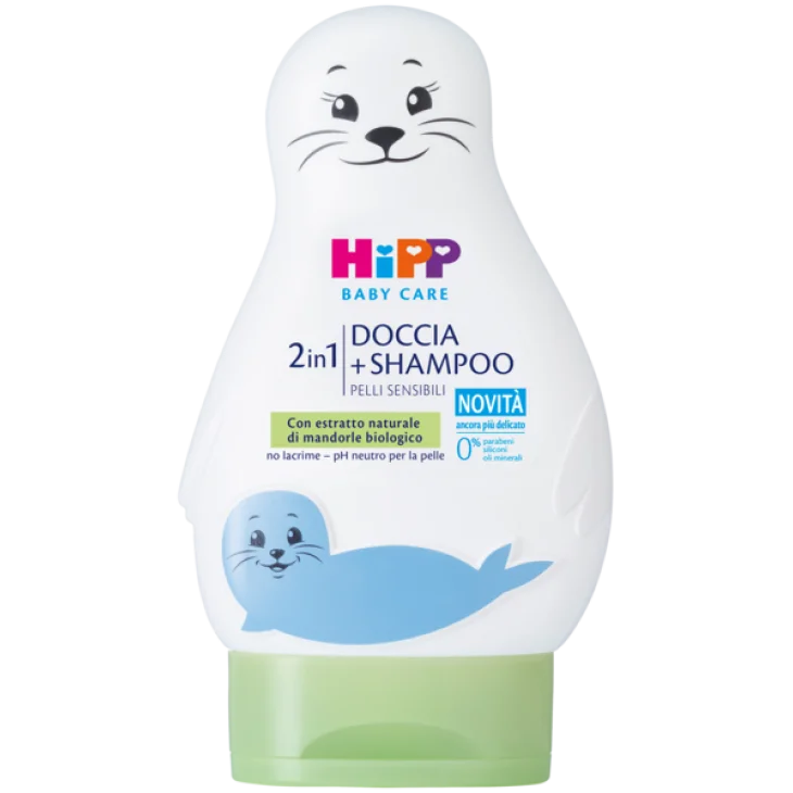 Hipp Baby Care Foca Fun Doccia Shampoo per Bambini Pelli Sensibili 200 ml