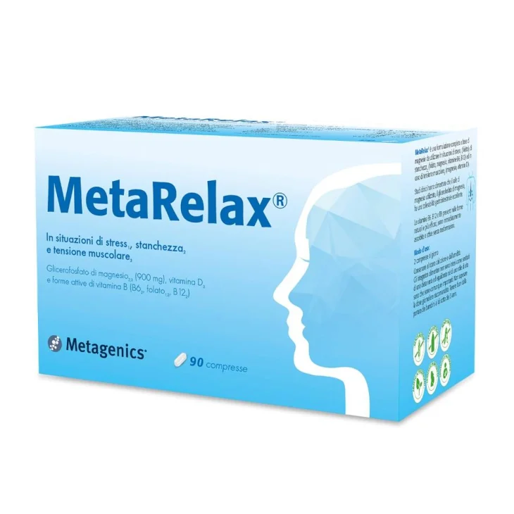 Metagenics MetaRelax Integratore di Magnesio 90 compresse