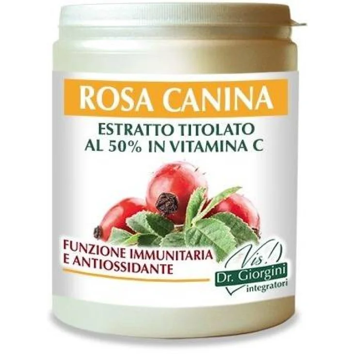 Dr Giorgini Rosa Canina Estratto titolato al 50% in Vitamina C Integratore Ricostituente 500 g
