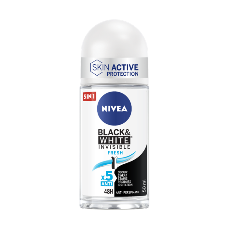 Nivea Deo AID Invisible Black & White Fresh Deodorante Roll On 50 ml