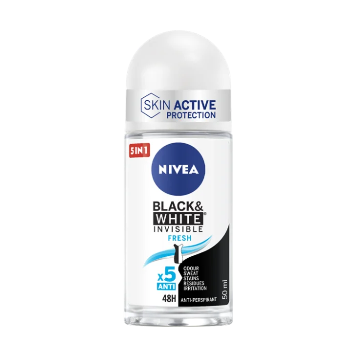 Nivea Deo AID Invisible Black & White Fresh Deodorante Roll On 50 ml