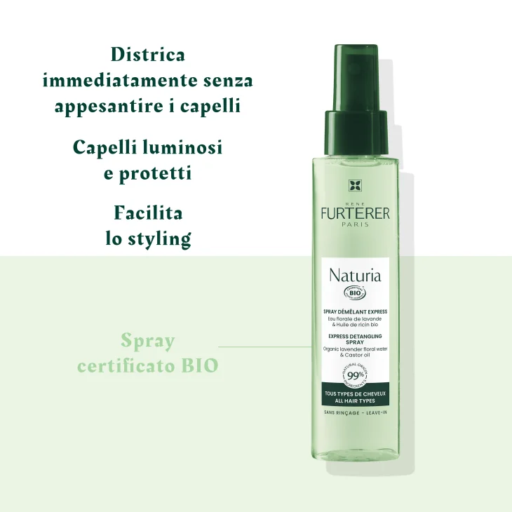 Rene Furterer Naturia Spray Districante Rapido per Capelli 150 ml