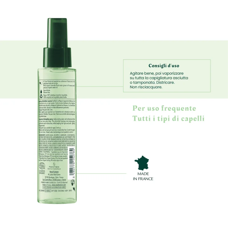 Rene Furterer Naturia Spray Districante Rapido per Capelli 150 ml