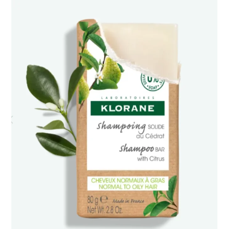Klorane Shampoo Solido Cedro Detergente Purificante 80 g