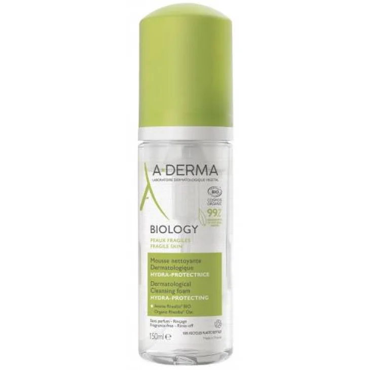 Aderma A-D Biology Schiuma Detergente Dermatologica Idra-Protettiva Viso 150 ml