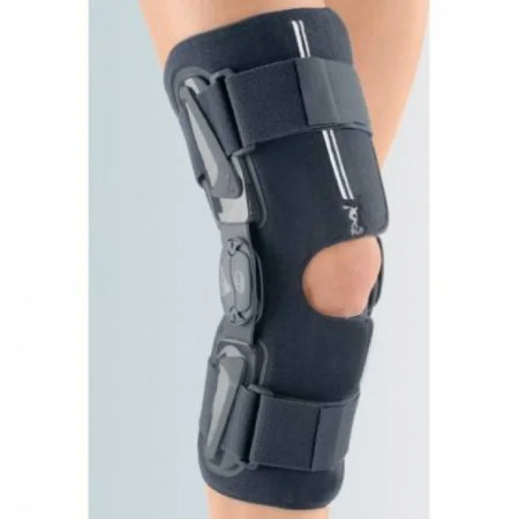 Stabimed Phylotek Ginocchiera armata con snodo Physioglide® regolabile, aperta (Wrap) e corta Taglia XL