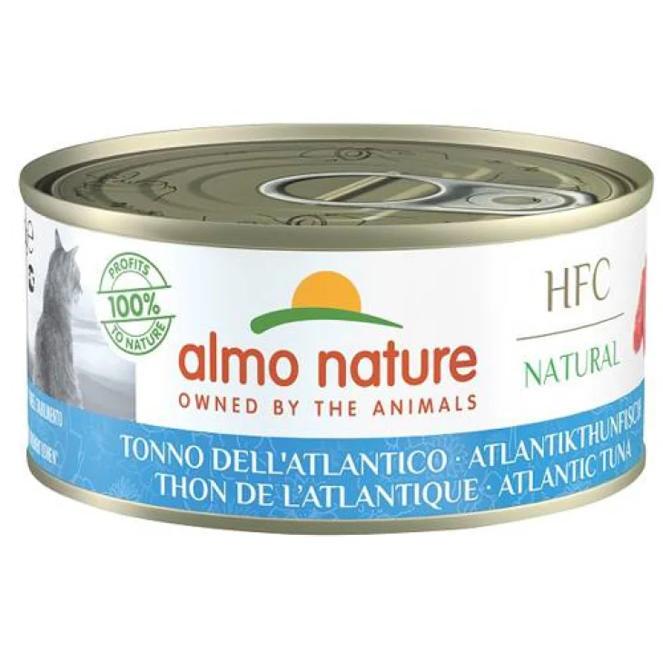 Almo Nature HFC Natural Tonno dell'Atlantico Alimento umido per gatti adulti 150 g