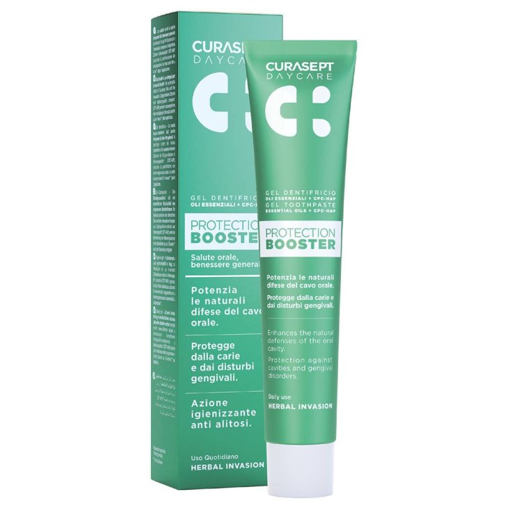 Curasept Daycare Dentifricio Protection Booster Herbal Invasion Azione Igienizzante 75 ml