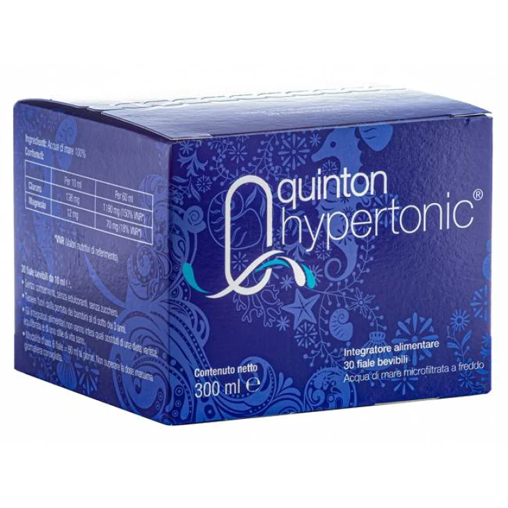 Quinton Hypertonic Integratore Di Acqua Di Mare 30 fiale da 10 ml