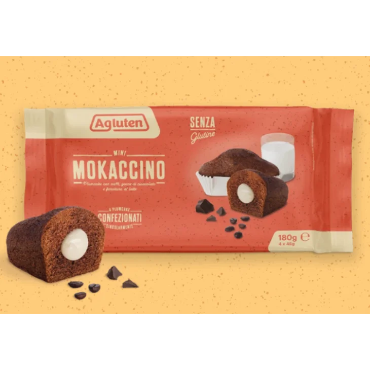 Agluten Mini Mokaccino Plumcake al Caffè Senza Glutine 180 g