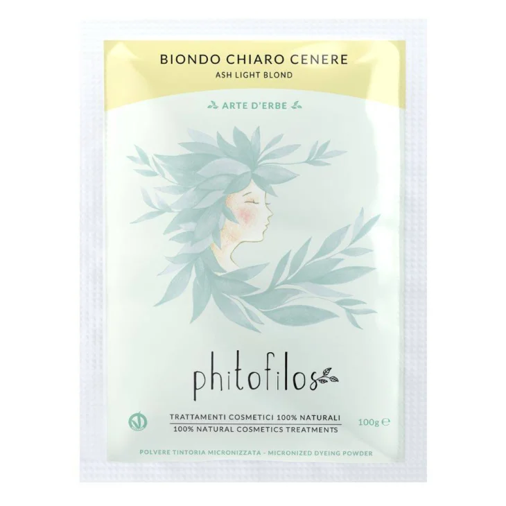 Phitofilos Erbe Tintorie Biondo Chiaro Cenere Riflessante 100 % naturale 100 g