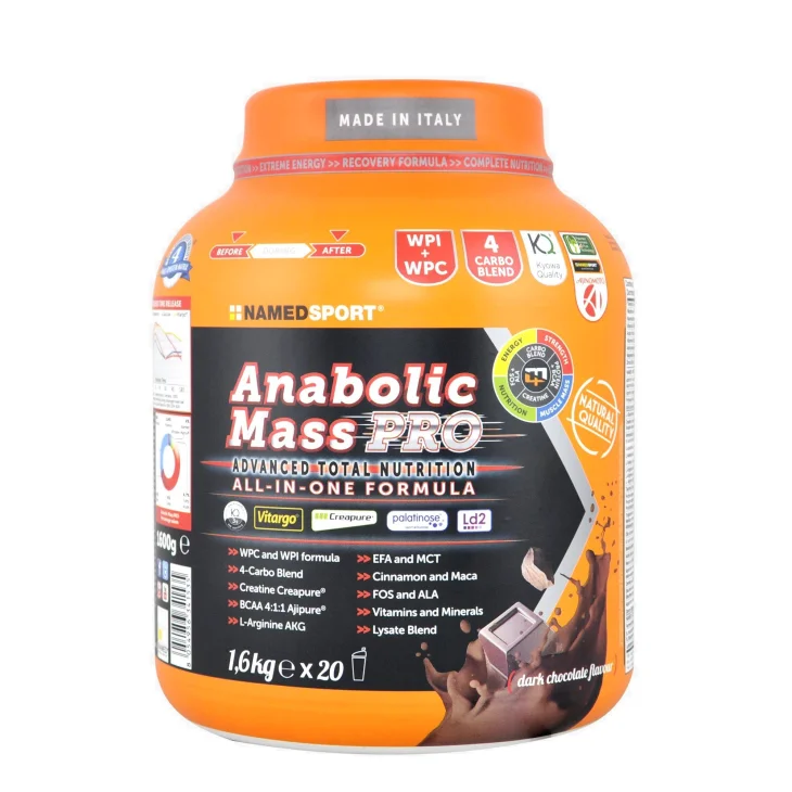 Named Sport Anabolic Mass Pro Integratore Proteico in Polvere 1600 gr