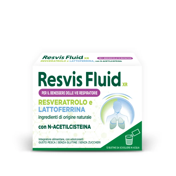 Alfasigma Resvis Fluid XR Integratore Azione Fluidificante 12 bustine