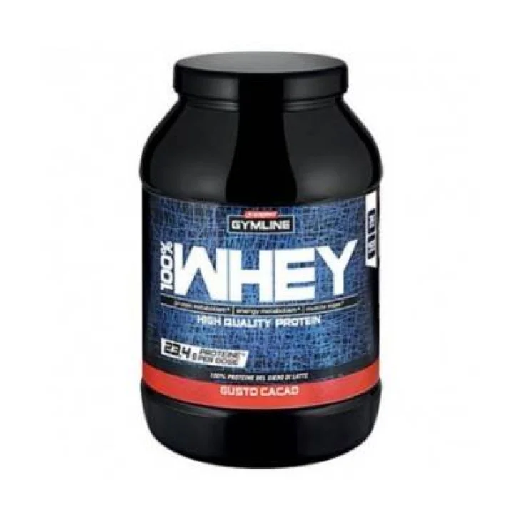 Enervit Gymline 100% Whey Concentrate Integratore proteico 900 g - Gusto: Cacao