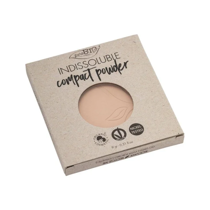 Purobio Cosmetics Cipria Indissoluble Compatta - Numero: 02