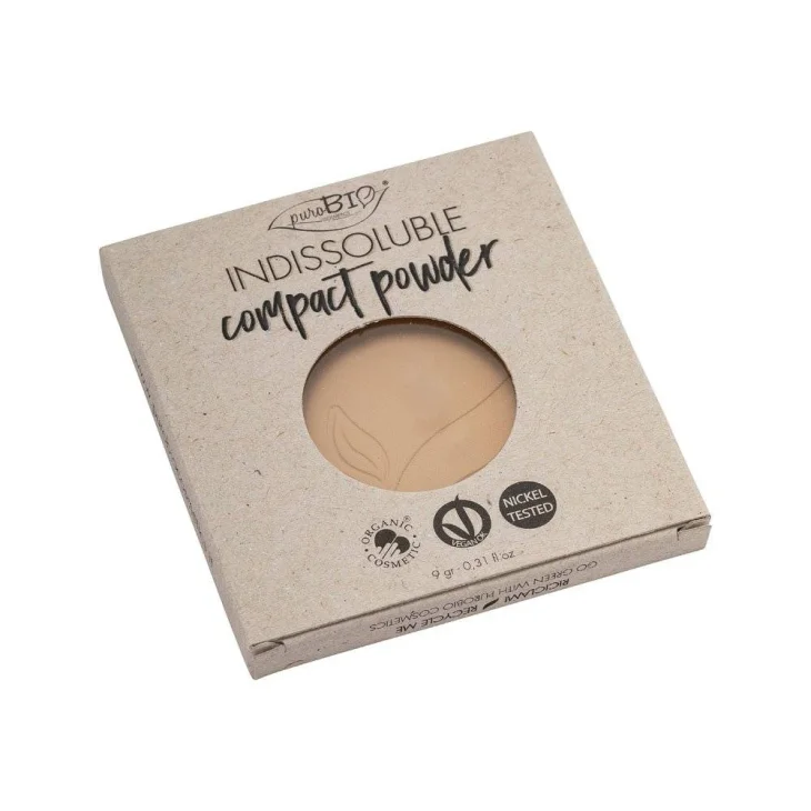 Purobio Cosmetics Cipria Indissoluble Compatta - Numero: 03