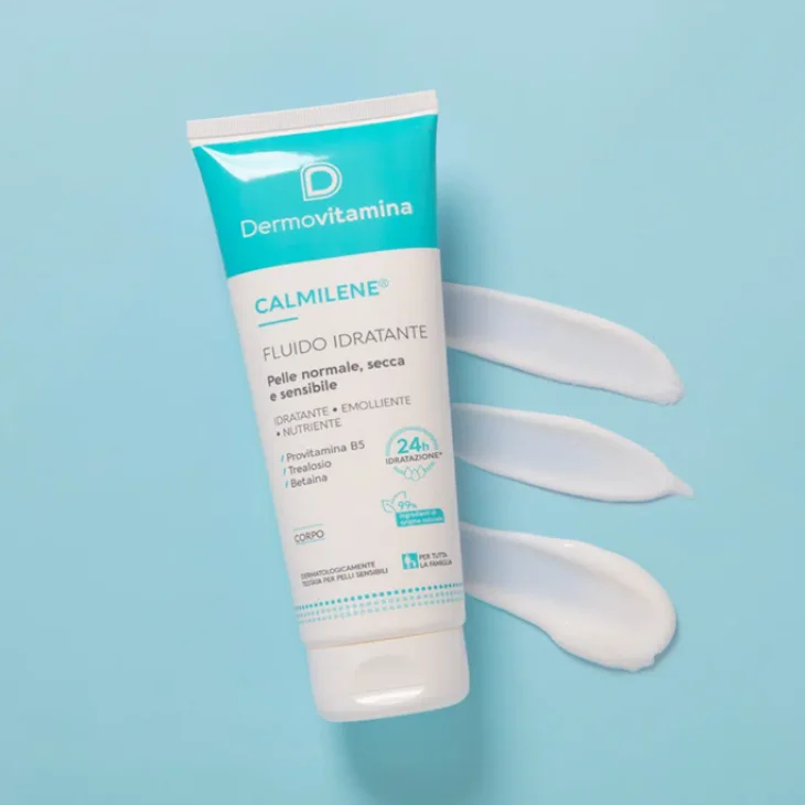 Dermovitamina Calmilene Fluido Idratante Pelle Sensibile E Molto Secca - Formato: 250 ml