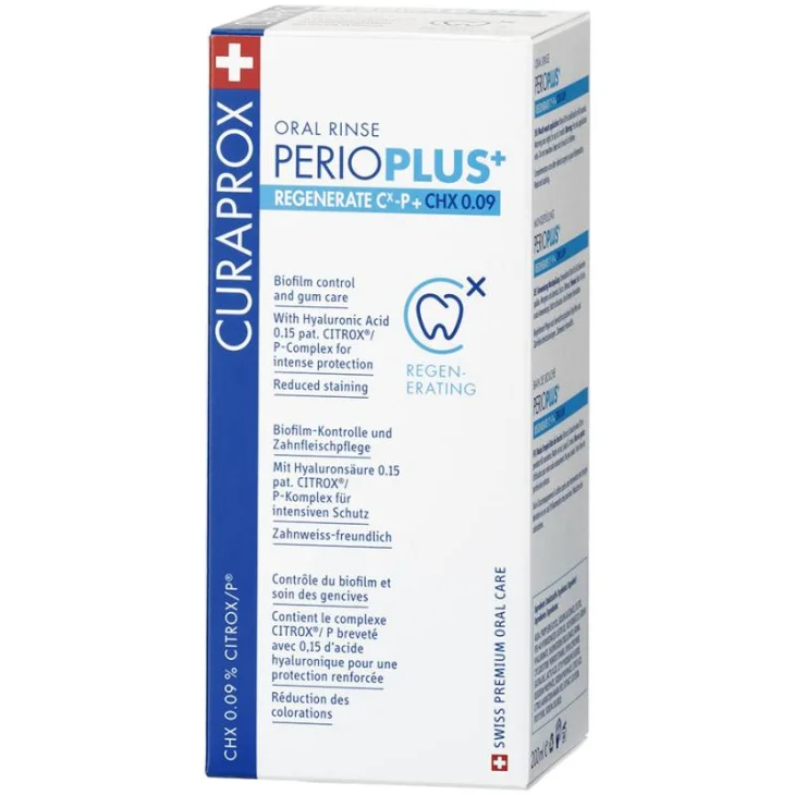 Curaprox Perio Plus Regenerate CHX 0.09 Collutorio 200 ml