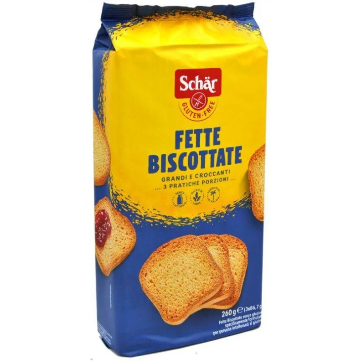 Schar Fette Biscottate più Croccanti senza glutine e lattosio 260 g