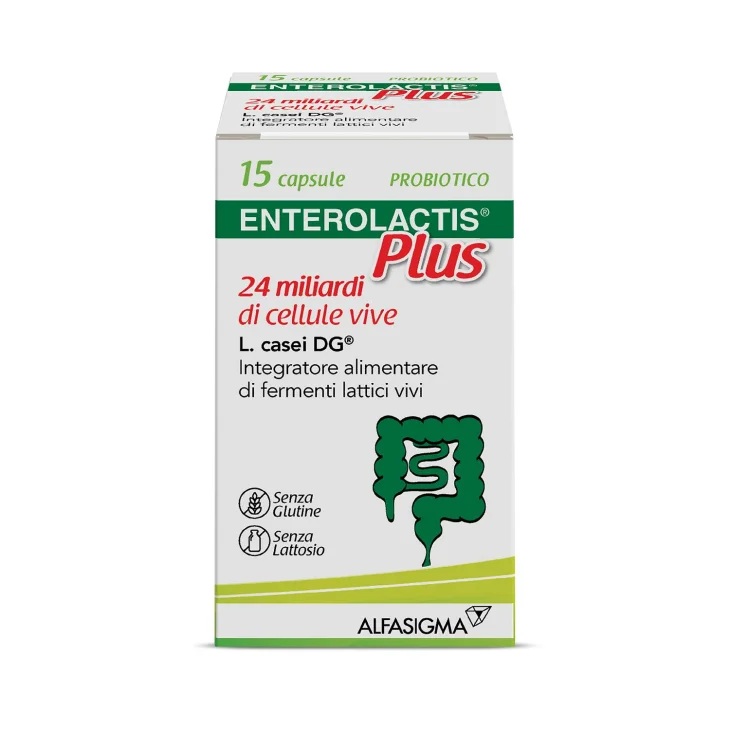 Enterolactis Plus Integratore di Fermenti lattici vivi 15 capsule