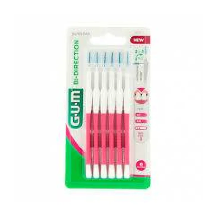 SunStar Gum Bi-Direction Scovolini Punta Fine 6 Pezzi