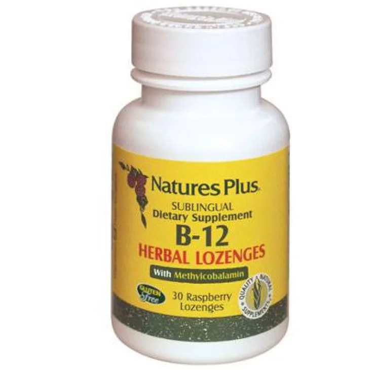 Nature's Plus Vitamina B12 mcg 1000 Sublinguale Integratore Vitaminico