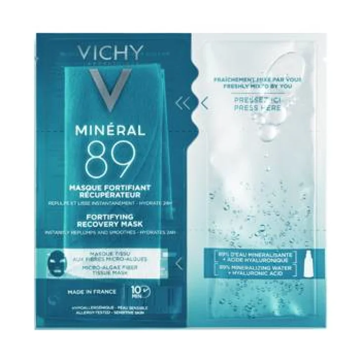 Vichy Mineral 89 Maschera in Tessuto Fortificante e Rimpolpante