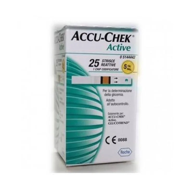 Accu-Chek Active Strisce Misurazione Della Glicemia 25 pezzi