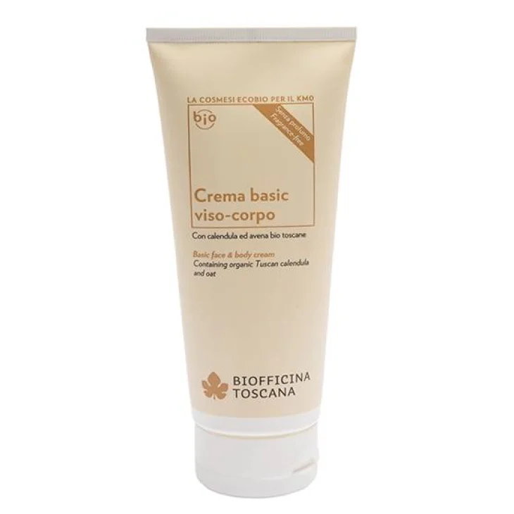 Biofficina Toscana Crema Basic Viso Corpo con Calenduala e Avena Bio 200 ml