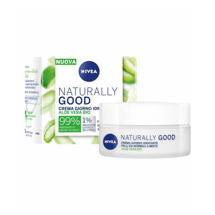 Nivea Naturally Good Crema Giorno Idratante Aloe Vera Bio 50 ml