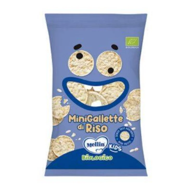 Mellin Mini Gallette di Riso Merenda per Bambini 30 gr