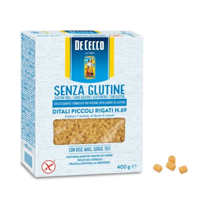 De Cecco Senza Glutine Ditali Piccoli Rigati N.69 400 gr