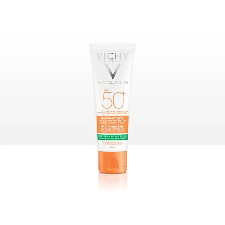 Vichy Capital Soleil Trattamento Viso Opacizzante 3in1 SPF50+ 50 ml