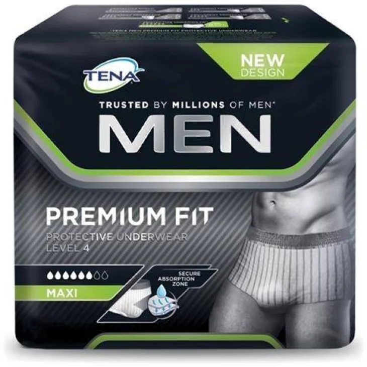 Tena Men Premium Fit Boxer Assorbente per uomo Livello 4 Taglia L 8 pezzi