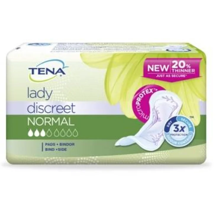 Tena Discreet Normal Assorbente per perdite urinarie Moderate 12 pezzi