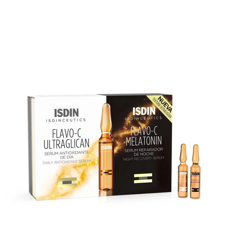 Isdin Isdinceutics Flavo C Melatonin & Ultraglican Siero 20 fiale Antiage