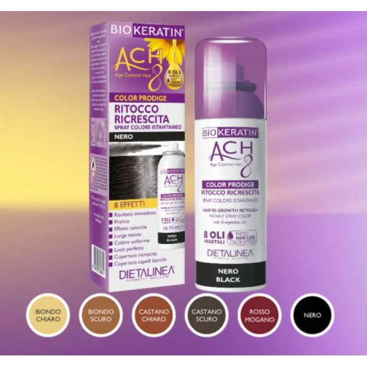 Biokeratin ACH8 Color Prodige Ritocco Ricrescita Castano Chiaro 75 ml