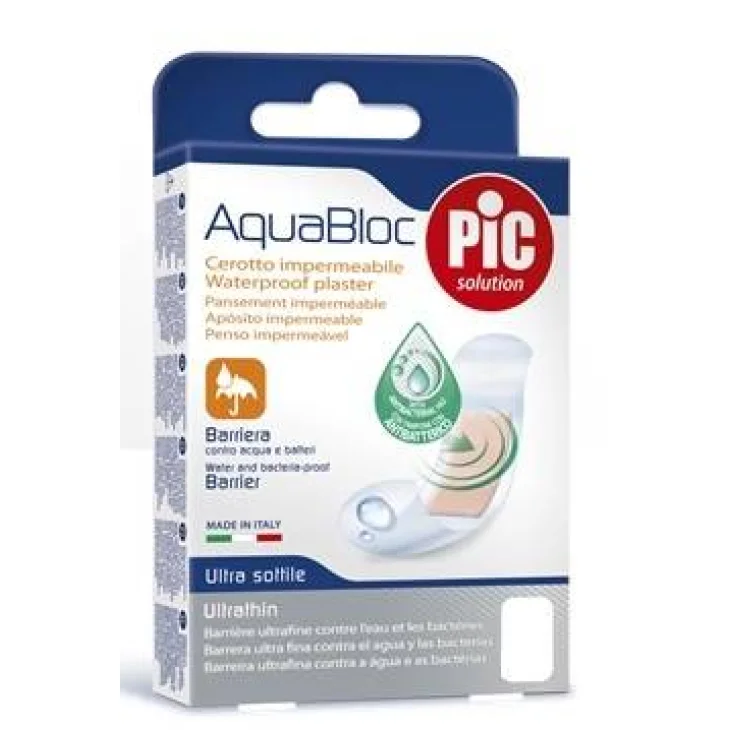 Pic Aquabloc Cerotto impermeabile sterile e antibatterico 5 Pezzi 10x12 cm