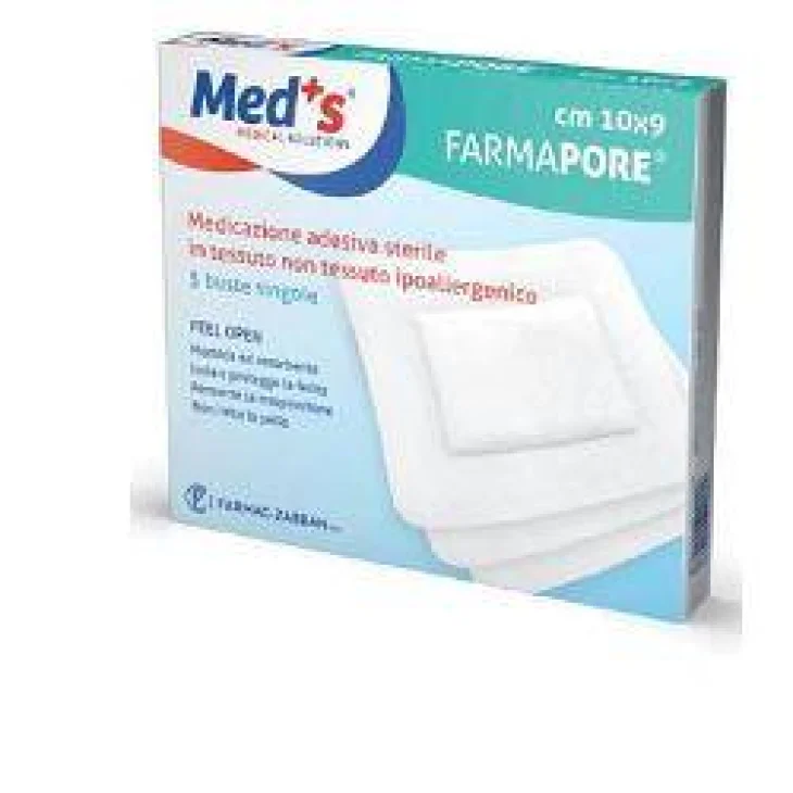 Meds Pore Medicazione adesiva 10x9 Cm 5 Pezzi