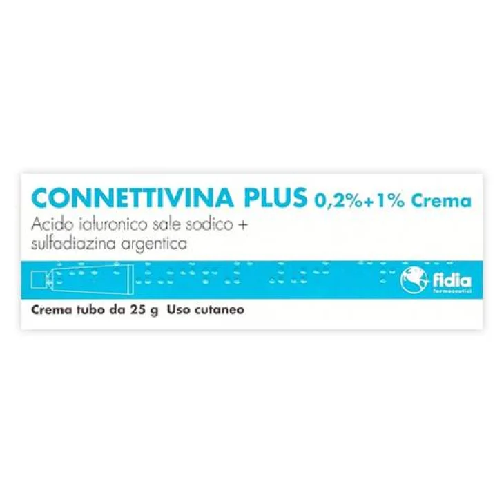 Connettivina Plus Crema per la cura delle ferite e della pelle lesionata 25 g