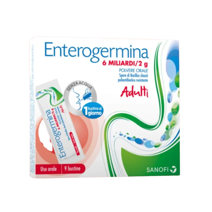 Enterogermina 6 Miliardi/2mg in polvere - 9 bustine