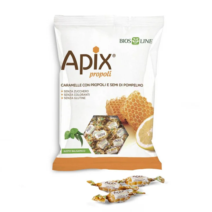 Bios Line Apix Propoli Caramelle con Propoli Gusto Balsamico 50 g