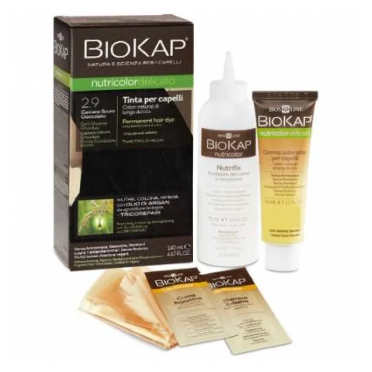 Bios Line BioKap Nutricolor Delicato Tinta per Capelli 2.9 Castano Scuro Cioccolato