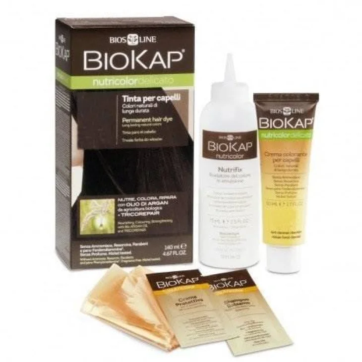 Bios Line BioKap Nutricolor Delicato Tinta per Capelli 6.06 Biondo Scuro Avana