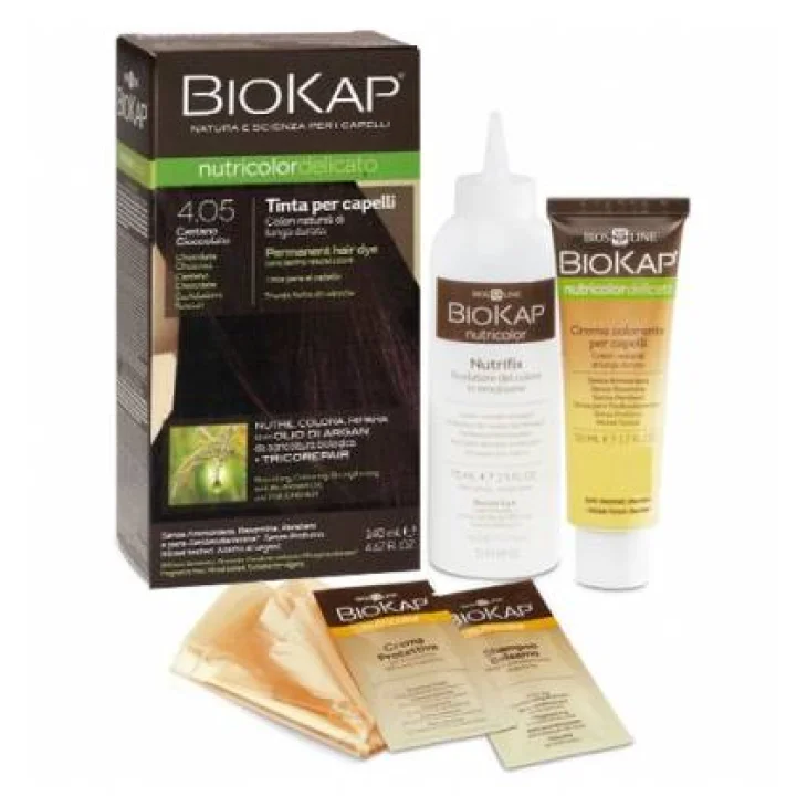 Bios Line BioKap Nutricolor Delicato Tinta per Capelli 4.05 Castano Cioccolato