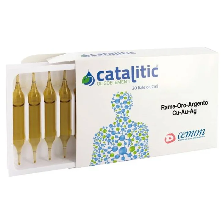 Cemon  catalitic oligoelementi rame oro argento cu-au-ag 20 ampolle