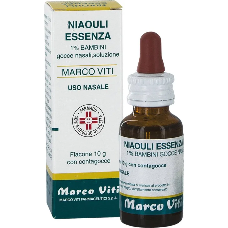 Marco Viti Niaouli Essenza 1% Gocce Bambini per Liberare il Naso 10g