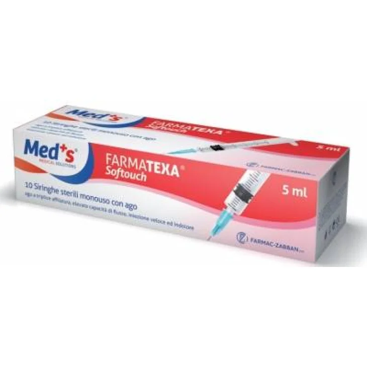 Meds Farmatexa Siringa Softouch 10 Ml Ago 2 Gauge 21 Cono Centrato